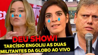 LOUCO Ao vivo Tarcísio enfia os dois pés no peito das militantes da Globo e platéia aplaude de pé [upl. by Aikar]