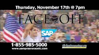 Milos Raonic vs Pete Sampras The FaceOff Presented by SAP [upl. by Schlessel]