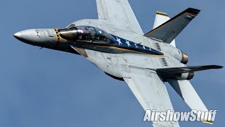 F18 Super Hornet Demo  EAA AIrVenture Oshkosh 2023 [upl. by Weide]