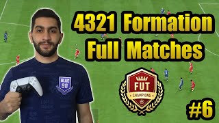 Ultimate Team 4321 Formation Guide  Custom Tactics amp Full Matches Gameplay  FC 24 [upl. by Enilrek]