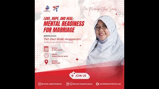 PreMarriage Class Series 3 Mental Readiness for Marriage [upl. by Enelear]