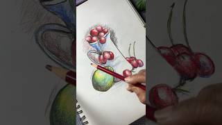 Still life drawing colorpencils drawing kaviartstudio shorts trending [upl. by Idorb]