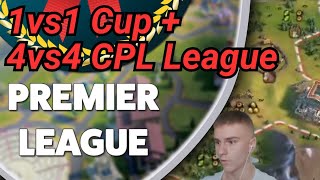 Civ 6 Competitive Multiplayer  1vs1 Duel Cup round 2  CPL Premiere League 4vs4 CoC vs Ulyss [upl. by Letizia114]