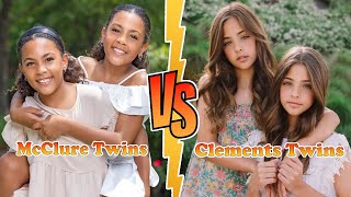 McClure Twins VS Clements Twins Ava And Leah Transformation 👑 New Stars From Baby To 2024 [upl. by Nezah445]