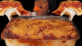 ASMR CHEESY LASAGNA MUKBANG EATING SOUNDS Talking Soft Eating Sounds  Vikky ASMR [upl. by Vookles657]