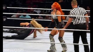 Becky Lynch vs Natalya  Battleground Live FanCam 72416 [upl. by Oberheim183]