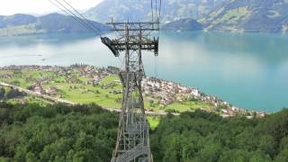 Luftseilbahn Beckenried  Klewenalp Talfahrt [upl. by Cummins]