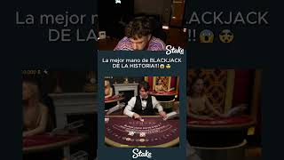 La MEJOR mano de BLACKJACK🙌🤑kick blackjack casino ruleta coscu santutu coker stake apuesta [upl. by Eralcyram]