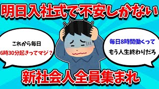 【2ch就活スレ】明日入社式で不安と緊張しかない新社会人集まれｗｗｗｗ【24卒】【25卒】【就職活動】 [upl. by Fortunna]