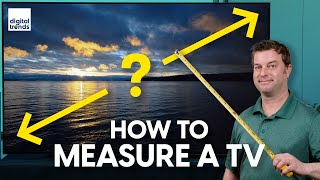 How to measure a TV and what size TV is right for you [upl. by Bueschel]