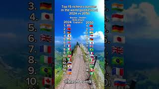 Top 15 richest countries in the world 2024 vs 2050 gdp map mapping geography [upl. by Angeli]