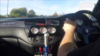 Quaife Sequential Geartronics Flatshift in evo track car [upl. by Horvitz]