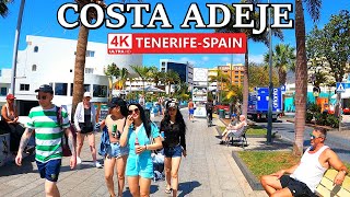 TENERIFE  COSTA ADEJE  What does Main Street look like Now ☀️ 4K Walk ● March 2024 [upl. by Cooperman]