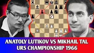 Mikhail tal vs Anatoly Lutikov🔥URS championship 1966Chess Talk bangla [upl. by Mintun]