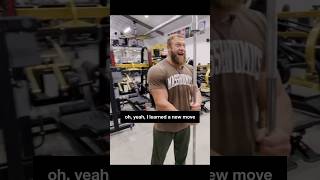 So easy a caveman could do it massenomics jujimufu barbell gym shoulders gymlife powerlifting [upl. by Rojam]