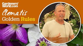 Caring for clematis  Golden Rules [upl. by Vincenty]