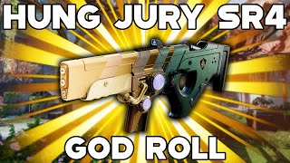 Destiny 2 HUNG JURY SR4 GOD ROLLS Pve And PvP [upl. by Amend718]