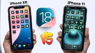 iOS 18 On iPhone 11 vs iPhone XR Speed Test  Full Comparison [upl. by Hoenack]