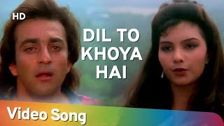 Dil To Khoya Hai  Sanjay Dutt  Somy Ali  Andolan  Bollywood Songs  Alka Yagnik  Kumar Sanu [upl. by Glogau]