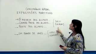 Português Concordância Verbal  Expressões Partitivas [upl. by Aiciles]