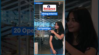 Reliance Retail Internship Openings  Hiring 20 Interns for Lucknow Location [upl. by Massiw533]