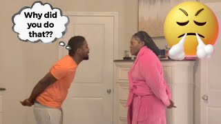 MY FRIEND HUSBAND ASKED ME IF SHES CHEATING AND I SAID YES Prank [upl. by Ahsiela80]