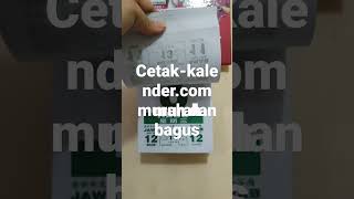 Cetak Kalender Harian Murah dan Bagus [upl. by Moshe]