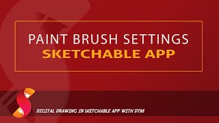 Using the Paint Brush Tool in Sketchable App [upl. by Justin]