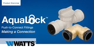 How to ConnectDisconnect AquaLock Fittings [upl. by Allan462]