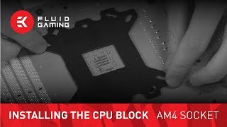 CPU water block installation  AMD AM4 Socket Motherboards [upl. by Winters]