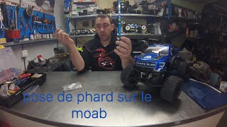 pose de lumière sur le mhd pro moab👍crawler rc hobby [upl. by Llireva]