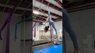 Aerial Lyra aerial lyra hoop aerialsilks stunts yoga excercise acrobatics circus dance [upl. by Cordie]