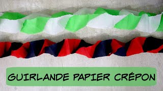 Guirlande Facile en Papier Crépon [upl. by Yedsnil]