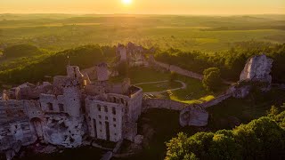 Sodden Castle from Witcher  Ogrodzieniec Poland Medieval Castle in 4K [upl. by Nel83]