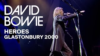 David Bowie  quotHeroesquot Live at Glastonbury 2000 Video Clip [upl. by Norad294]