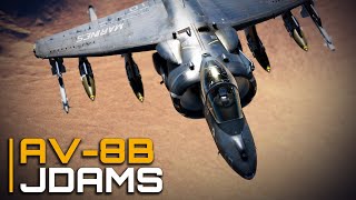 DCS AV8B Tutorial  JDAM Strike on Preplanned Targets [upl. by Leanard416]