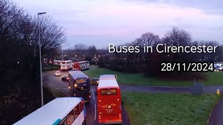 Buses in Cirencester  28112024 [upl. by Nethsa724]