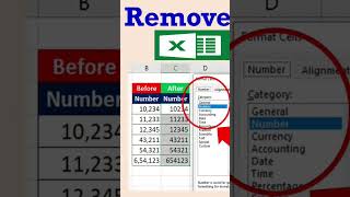 Excel TipsRemove Comma From Excel exceltips excel exceltutorial easyexcelgyan [upl. by Absa791]