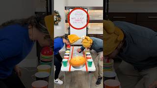 Hilarious Balloon Cup Family Challenge familygames thanksgiving challenges race prize pie [upl. by Tanberg]