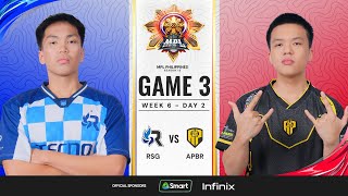 MPL PH S13  W6D2  RSG vs APBR  GAME 3 [upl. by Airdna]