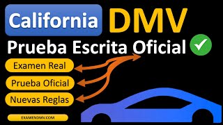 Prueba Oficial Del DMV De California 2023  Nuevos Permisos y Renovaciones [upl. by Nimad]