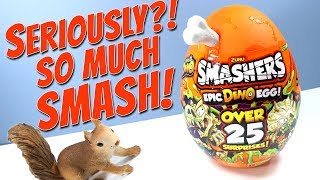 SMASHERS Series 3 Epic Dino Egg Over 25 Surprises ZURU [upl. by Middendorf]