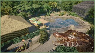 🐊Dwarf Caiman habitat  Amalfina Zoo  Planet Zoo  speedbuild🌴 [upl. by Ahsikat]