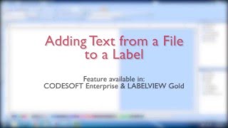 Create Ingredients Lists on Labels by Adding Text from a File [upl. by Linsk]