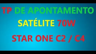 TP PARA APONTAMENTO SATÉLITE 70W [upl. by Eihs]