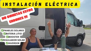 INSTALACIÓN ELÉCTRICA en furgoneta CAMPER  NO COMETAS estos ERRORES👉 Primeros meses de la VAN LIVE [upl. by Velma328]