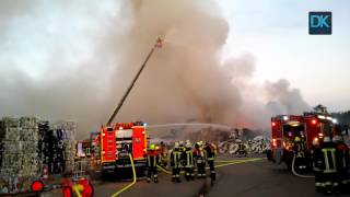 Großbrand in Schrobenhausener Entsorgungsunternehmen [upl. by Shrier]