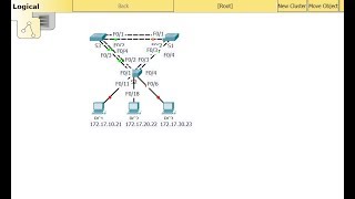 CCNA v6 Packet Tracer 3322 Configuring Rapid PVST [upl. by Mill]