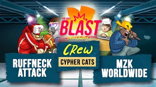 Ruffneck Attack vs MZK Worldwide I Crew Cypher Cats Final I The Legits Blast 2024 [upl. by Ilecara]