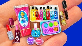 67 DIY MINIATURE IDEAS for BARBIE  BIG MAKEUP COLLECTION BARBIE HACKS and more [upl. by Ilarin589]